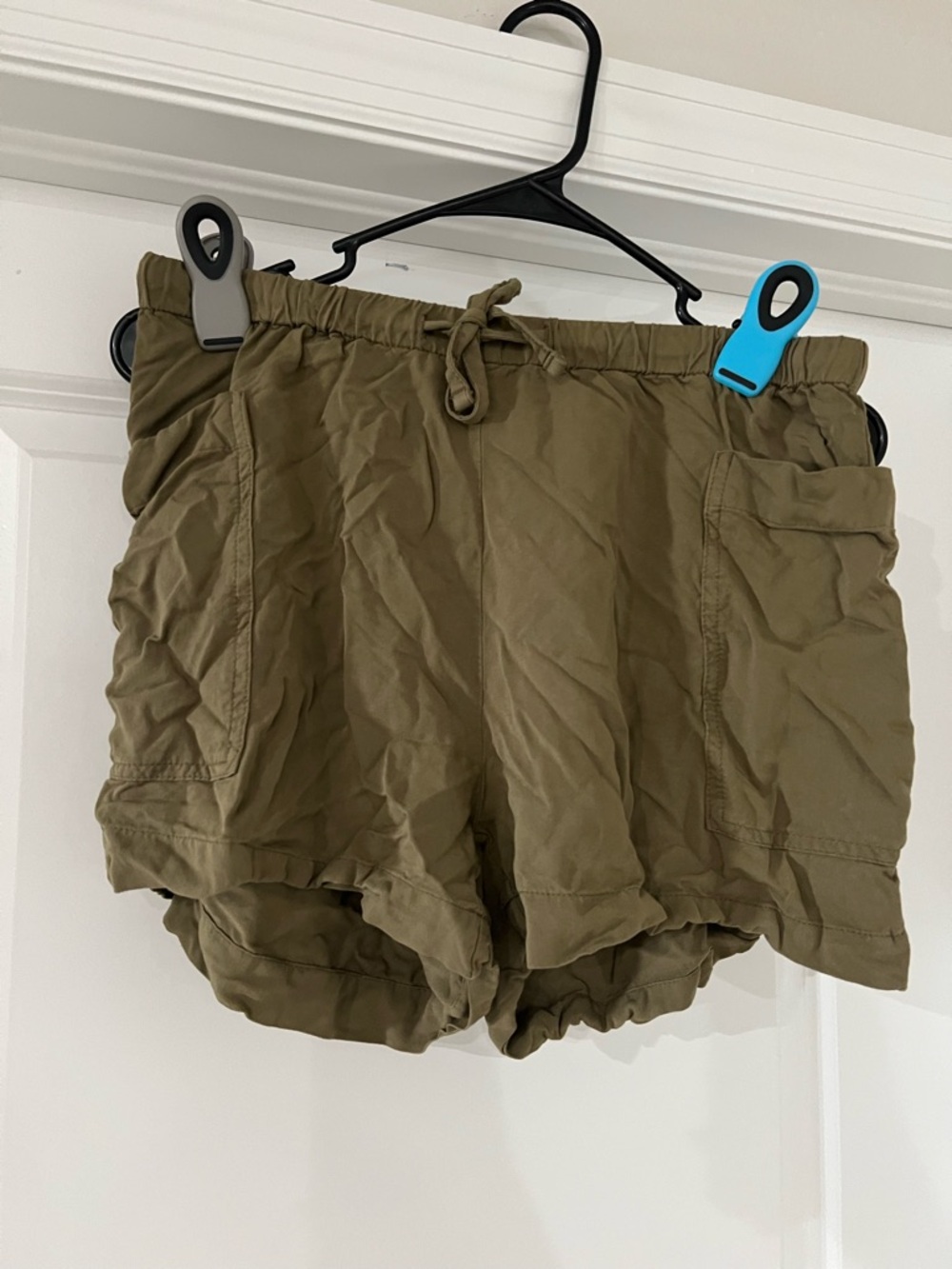 Old Navy Olive Drawstring Athletic Shorts